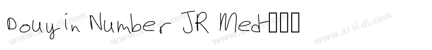 Douyin Number JR Med字体转换